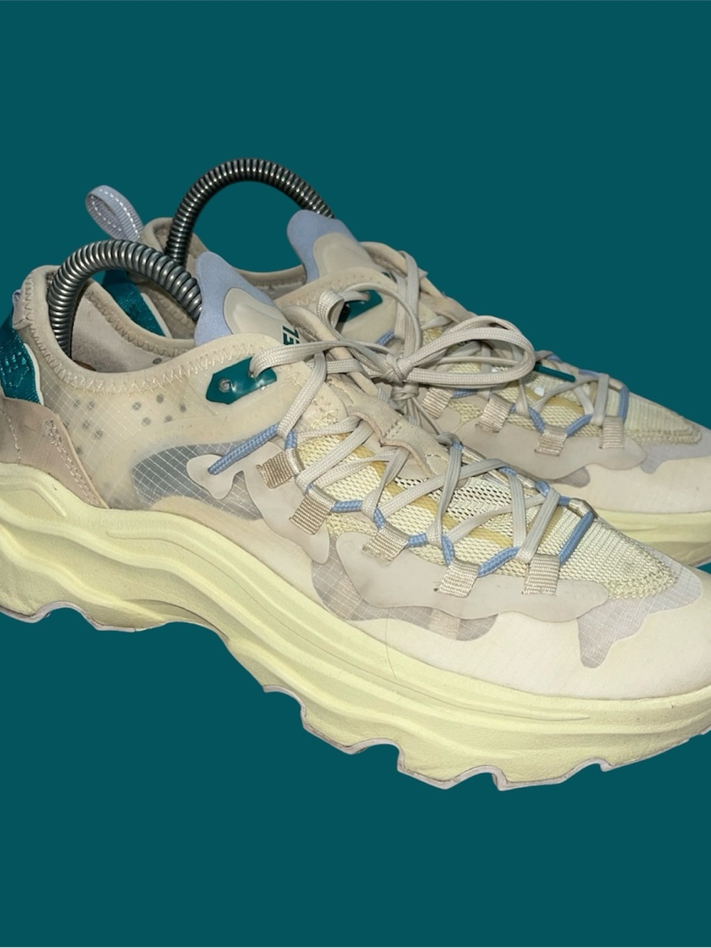 Sorel Women's Chunky Trail Runner Sneakers - Cream Teal